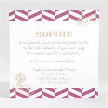 Remerciement naissance jolis motifs scandinave photo