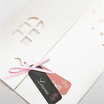 Faire-part de baptême fierté! - Détail de la pochette