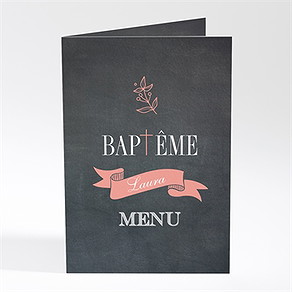 Menu baptême fierté!