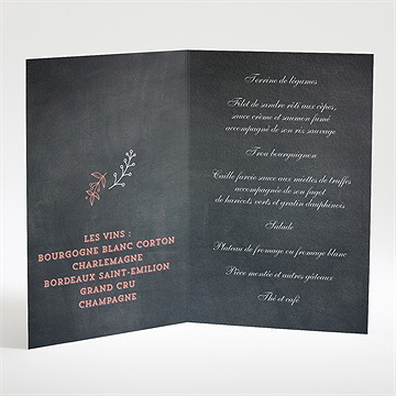 Menu baptême fierté! - Menu ouvert