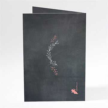 Menu baptême fierté! - Dos du menu