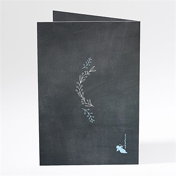 Menu baptême maison en ardoise! - Dos du menu