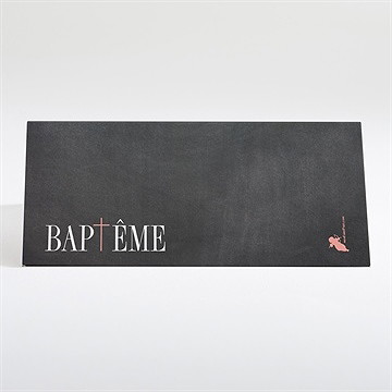 Marque-place baptême fierté! - Dos du marque-place