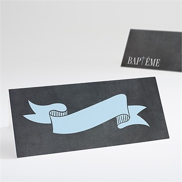 Marque-place baptême maison en ardoise!