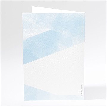 Menu baptême douceurs d'aquarelle - Dos du menu