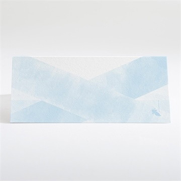 Marque-place baptême douceurs d'aquarelle - Dos du marque-place