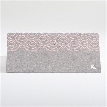 Marque-place baptême forme originale - Dos du marque-place