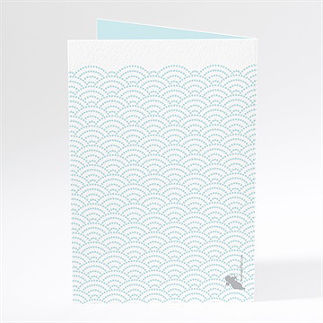 Menu baptême baptême scandinave - Dos du menu