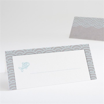 Marque-place baptême baptême scandinave