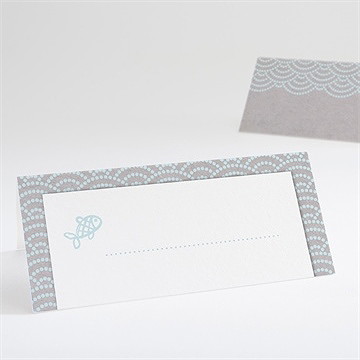 Marque-place baptême baptême scandinave