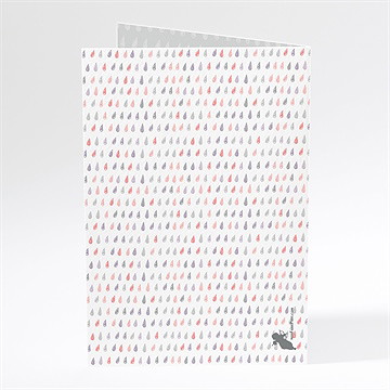 Menu baptême nuage classique - Dos du menu