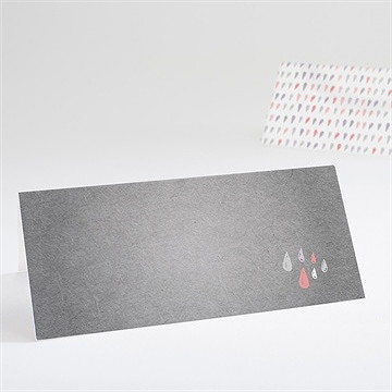 Marque-place baptême nuage classique