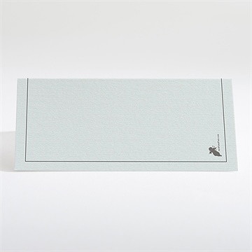 Marque-place baptême profil enfant vintage - Dos du marque-place