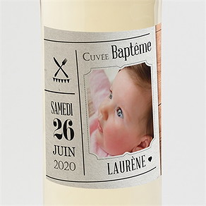 Etiquette de bouteille baptême maison du baptême !