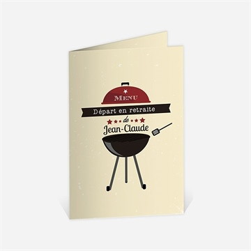 Menu départ à la retraite autour d'un barbecue