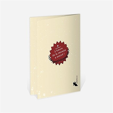 Menu départ à la retraite autour d'un barbecue - Dos du menu