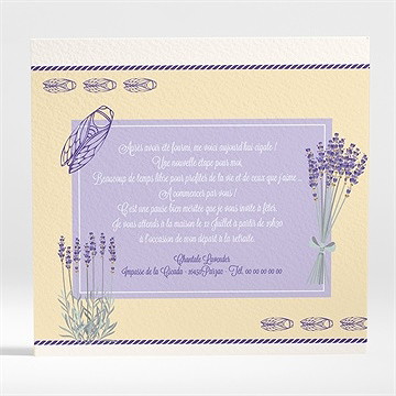 Carte invitation départ à la retraite vive le sud ! - Dos de la carte