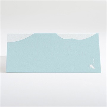 Marque-place mariage en montgolfière humour - Dos du marque-place