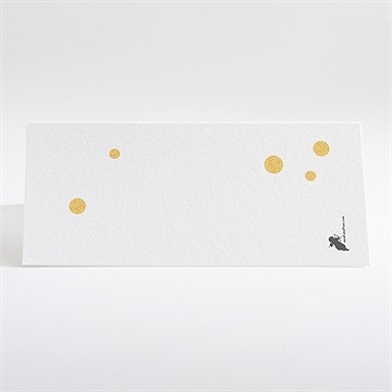 Marque-place mariage fêtons mes amis, fêtons! - Dos du marque-place