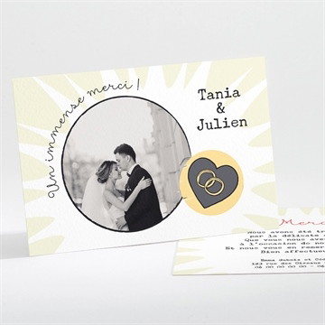 Remerciement mariage le super héros dit oui!