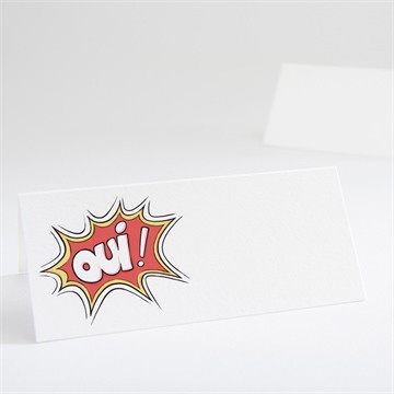 Marque-place mariage le super héros dit oui!