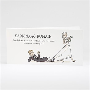 Faire-part mariage mariage original en humour