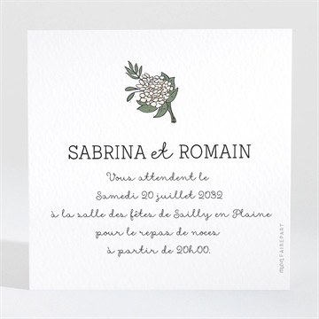 Carton d'invitation mariage mariage original magnet