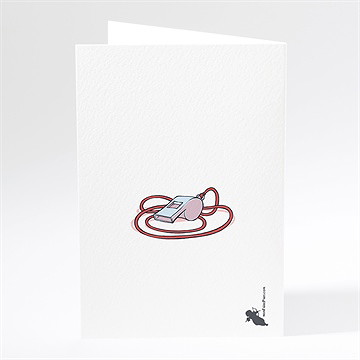 Menu mariage humour et rugby - Dos du menu