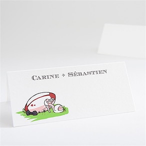 Marque-place mariage humour et rugby