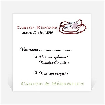 Carton réponse mariage humour et rugby