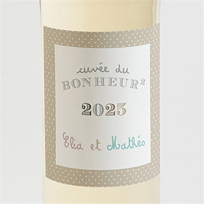 Etiquette de bouteille naissance petits pieds et petites mains