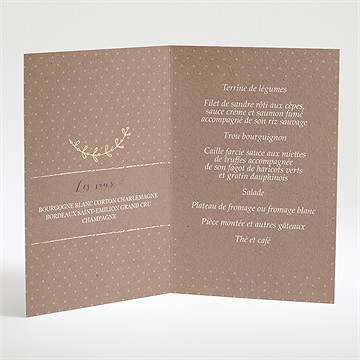 Menu baptême bapteme en famille - Menu ouvert