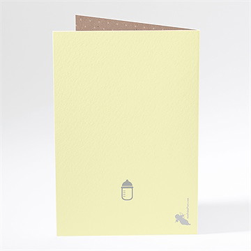 Menu baptême bapteme en famille - Dos du menu