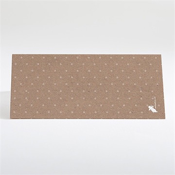 Marque-place baptême bapteme en famille - Dos du marque-place