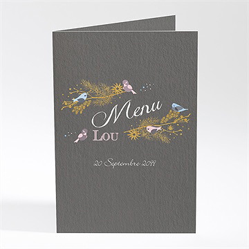 Menu baptême annonce surprise