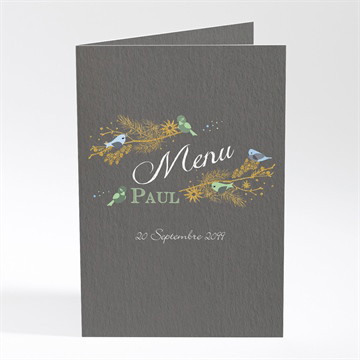 Menu baptême plumes printanières