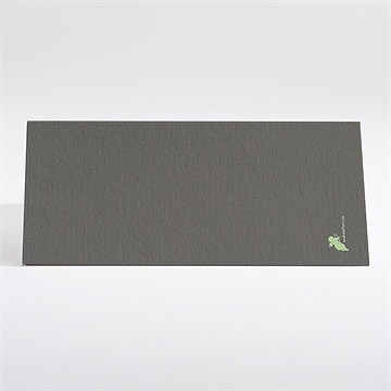 Marque-place baptême plumes printanières - Dos du marque-place