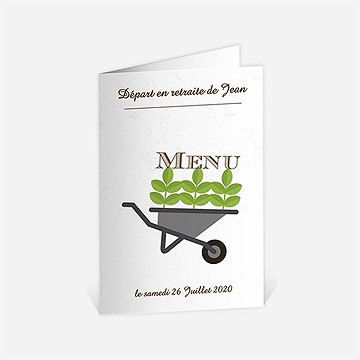 Menu départ à la retraite loisirs et jardinage