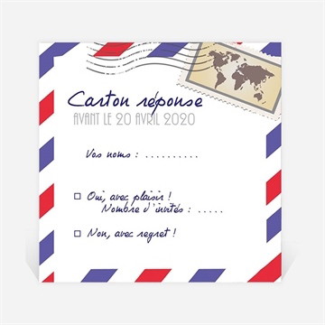 Carton réponse départ à la retraite décollage imminent