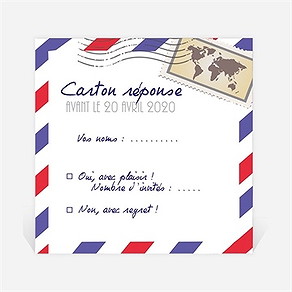 Carton réponse départ à la retraite décollage imminent