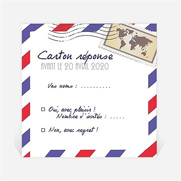 Carton réponse départ à la retraite décollage imminent