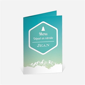 Menu départ à la retraite profiter de la montagne