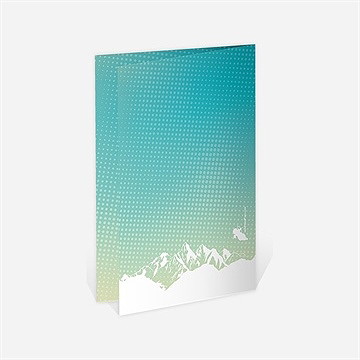 Menu départ à la retraite profiter de la montagne - Dos du menu