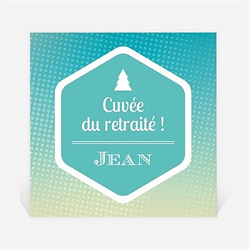 Etiquette de bouteille départ retraite profiter de la montagne - Etiquette seule