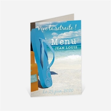 Menu départ à la retraite rêves de voyage