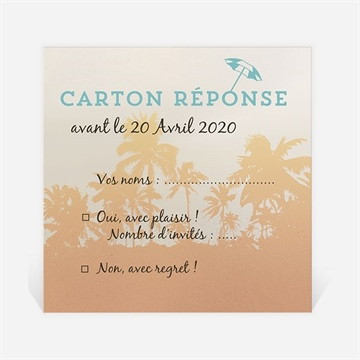 Carton réponse départ à la retraite rêves de voyage