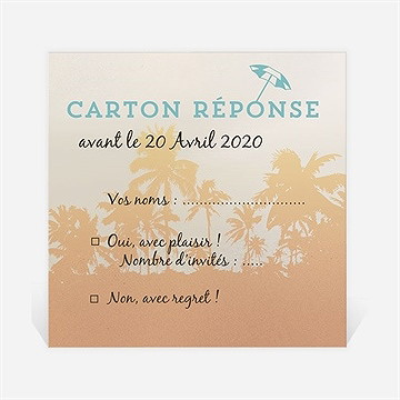 Carton réponse départ à la retraite rêves de voyage