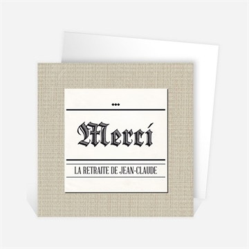 Remerciement départ à la retraite dans les kiosques