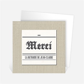 Remerciement départ à la retraite dans les kiosques