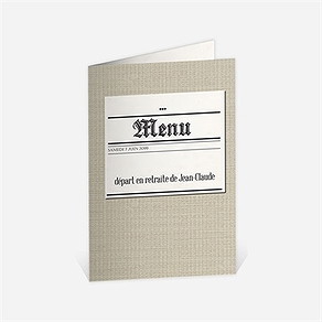 Menu départ à la retraite dans les kiosques